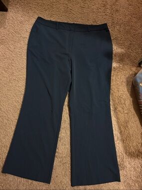 Worthington Dark Navy Straight-Leg Dress Pants